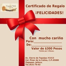 Certificado de Regalo $300 Pesos